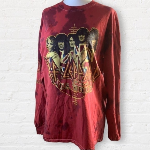 Def Leppard long sleeve band T-shirt US 83 tour excellent used condition - Picture 1 of 9